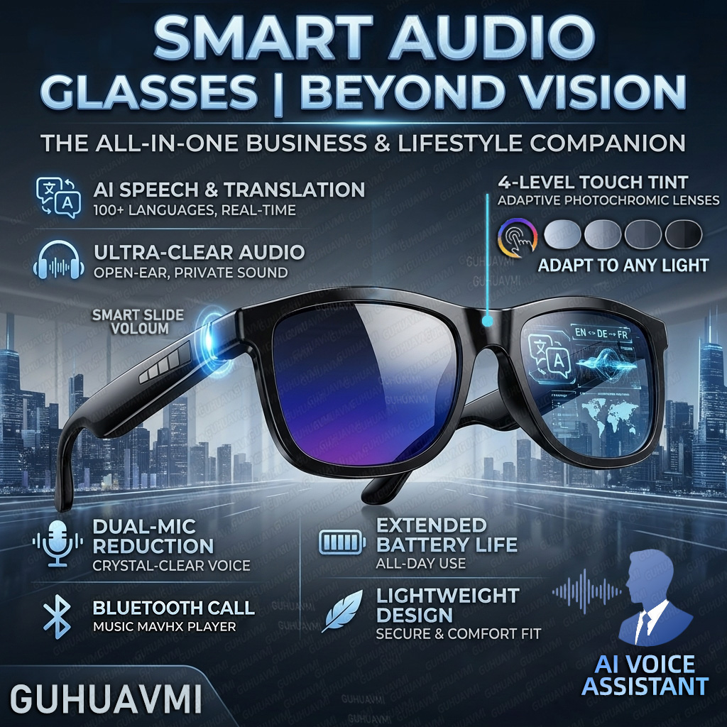 Audio Music New - New Touch-Color Change Smart Audio Glasses