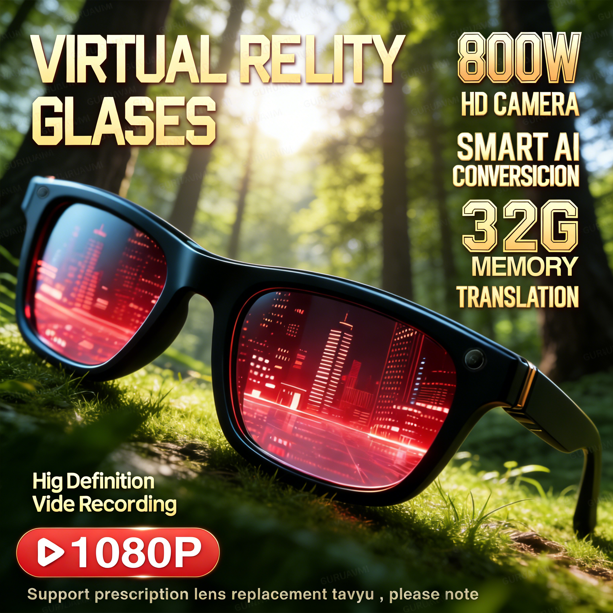 Audio Music New - 2026 New AI Smart Glasses with