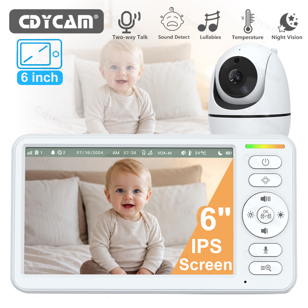 6'' Video Baby Monitor PTZ Hom – обзор и цена Audio Music Kids