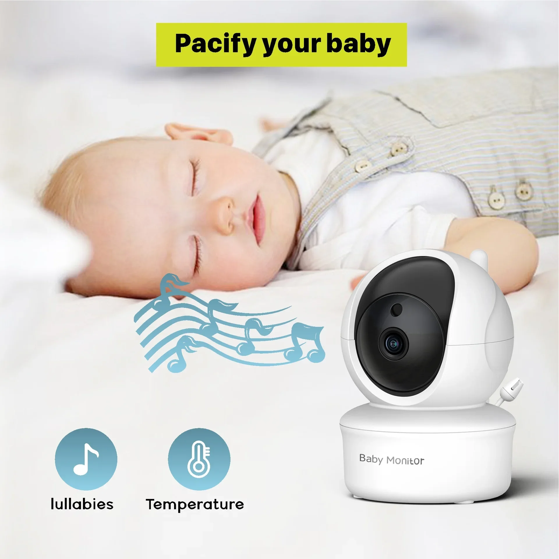 5.0 Inch Video Baby Monitor Wi – обзор и цена Audio Music Kids