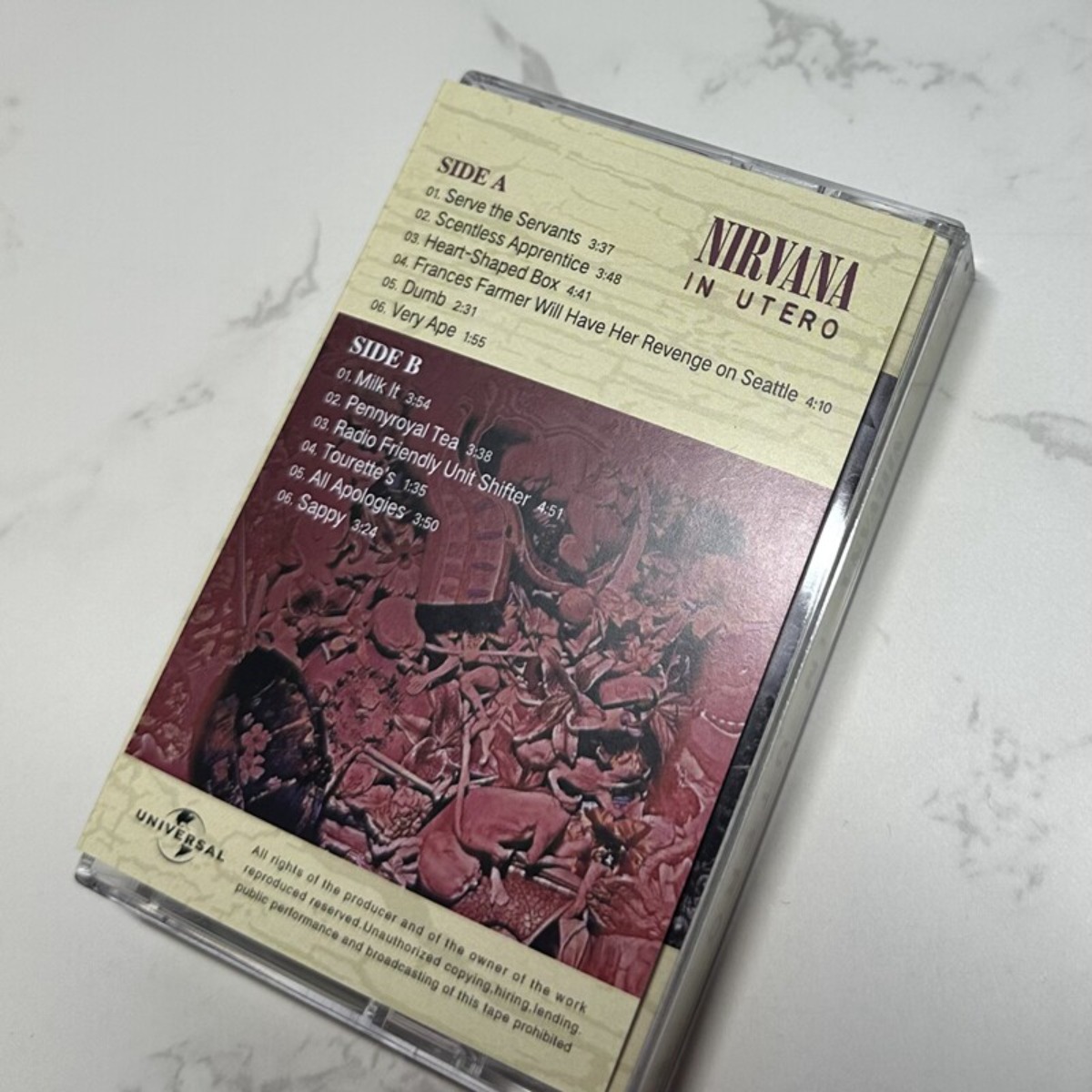 Nirvana in Utero Cassette Tape – обзор и цена Audio Music New