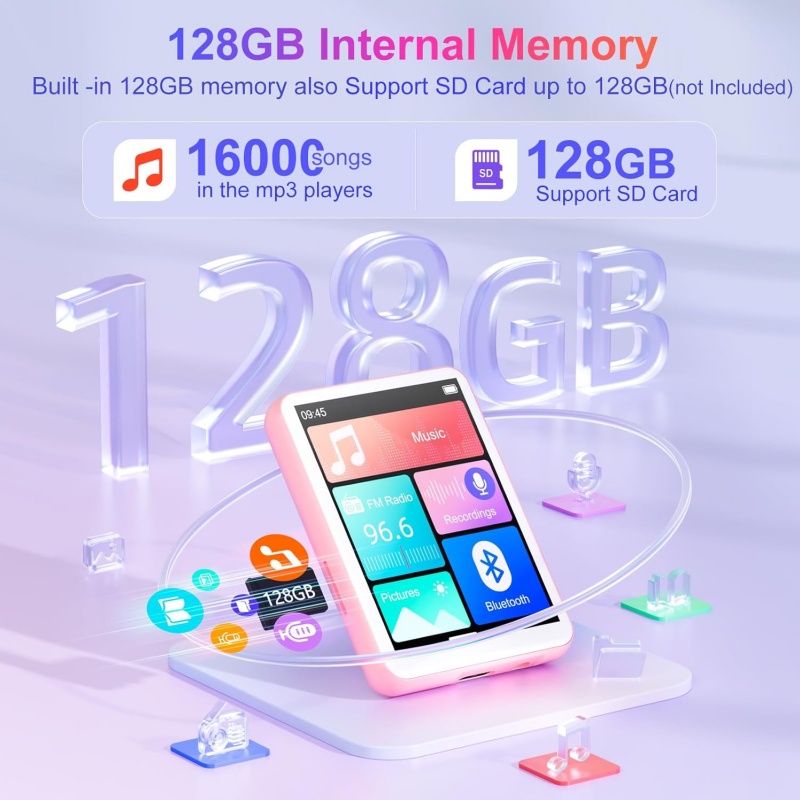 128GB Bluetooth 5.4 MP3 Player – обзор и цена Audio Music Kids