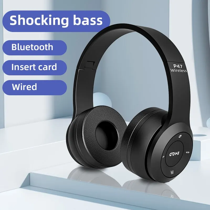 Foldable P47 Wireless Bluetoot – обзор и цена Audio Music Kids
