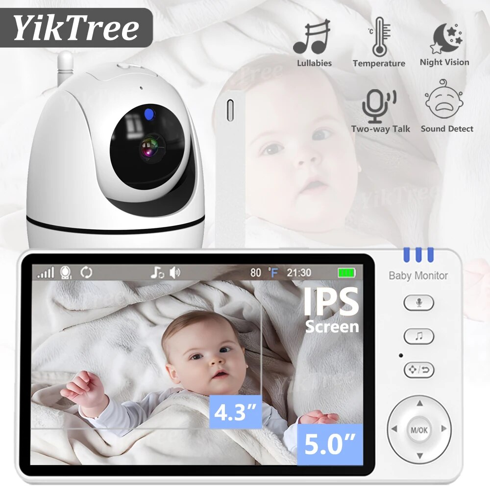 5 Inch Video Baby Monitor With – обзор и цена Audio Music Kids