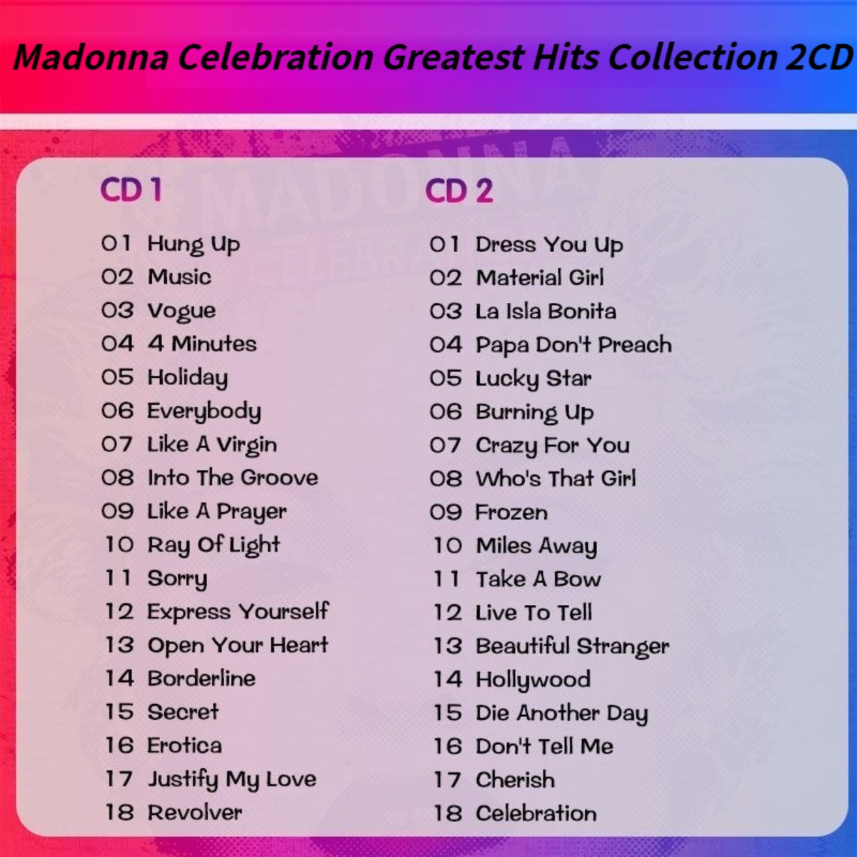 Madonna Celebration The Ultima – обзор и цена Audio Music New