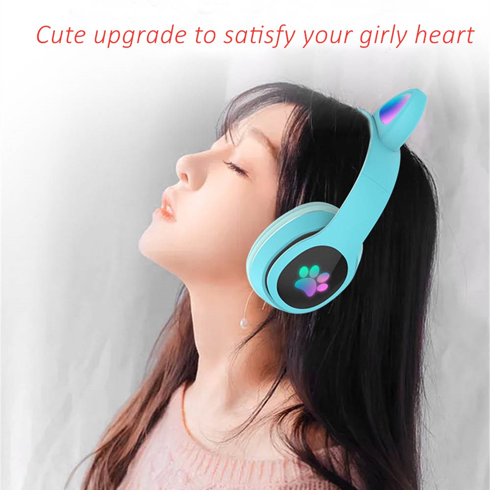 Cute Cat LED Wireless Headphon – обзор и цена Audio Music Kids