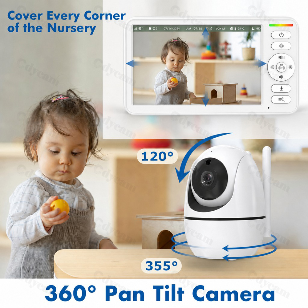 6 Inch Baby Monitor No WiFi PT – обзор и цена Audio Music Kids