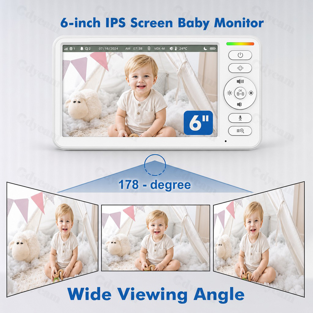 6 Inch Baby Monitor No WiFi PT – обзор и цена Audio Music Kids